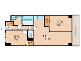 東野第１グリーンハイツ山科の物件間取画像